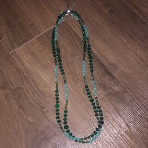 White House Black Market green necklace